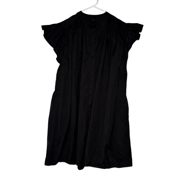 Madewell Flutter Sleeve Button-Front Mini Dress in Poplin Women's Size XS NWT! - Picture 2 of 5